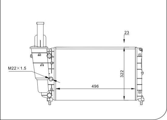 TQ TQ-YMLR069 - Radiator, mühərrikin soyudulması furqanavto.az