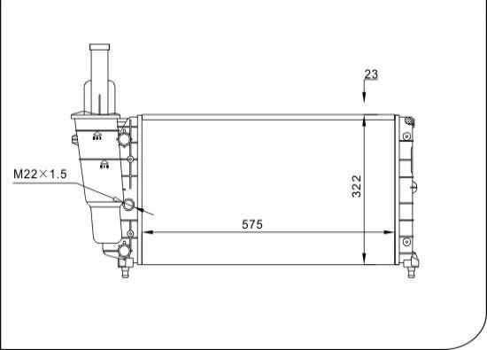 TQ TQ-YMLR067 - Radiator, mühərrikin soyudulması furqanavto.az