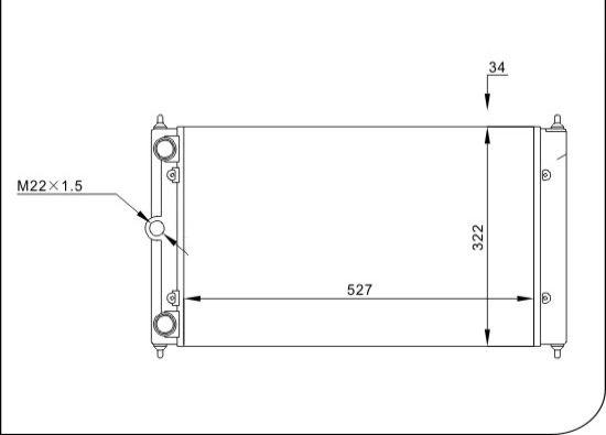 TQ TQ-YMLR033 - Radiator, mühərrikin soyudulması furqanavto.az