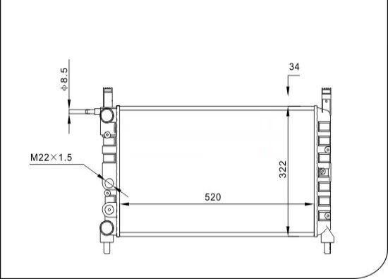 TQ TQ-YMLR195 - Radiator, mühərrikin soyudulması furqanavto.az