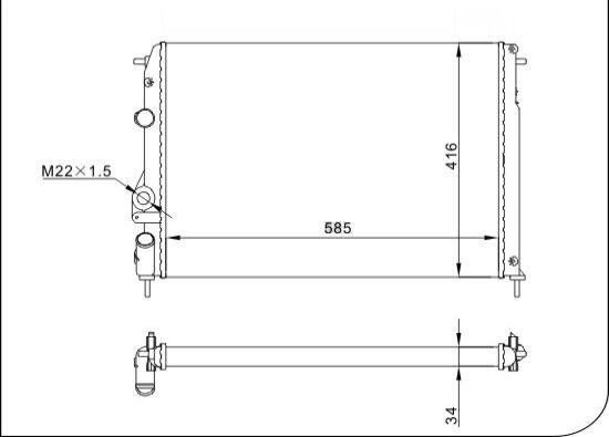 TQ TQ-YMLR131 - Radiator, mühərrikin soyudulması furqanavto.az