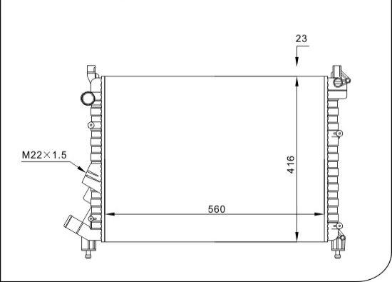 TQ TQ-YMLR122 - Radiator, mühərrikin soyudulması furqanavto.az