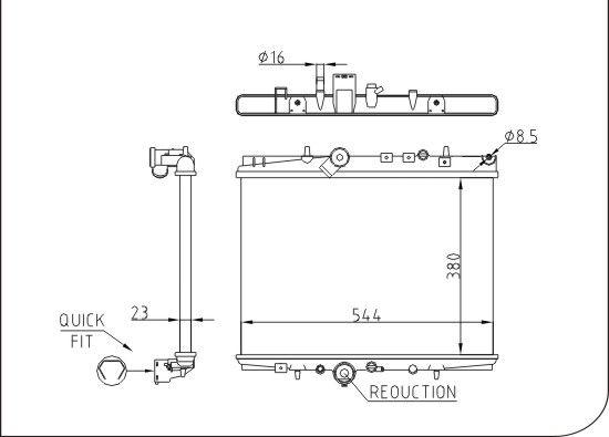 TQ TQ-YMLR329 - Radiator, mühərrikin soyudulması furqanavto.az