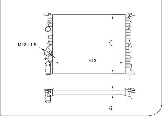 TQ TQ-YMLR290 - Radiator, mühərrikin soyudulması furqanavto.az