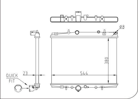 TQ TQ-YMLR243 - Radiator, mühərrikin soyudulması furqanavto.az