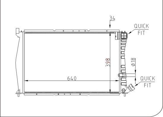 TQ TQ-YMLR260 - Radiator, mühərrikin soyudulması furqanavto.az