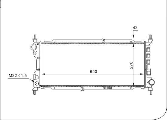 TQ TQ-YMLR208 - Radiator, mühərrikin soyudulması furqanavto.az