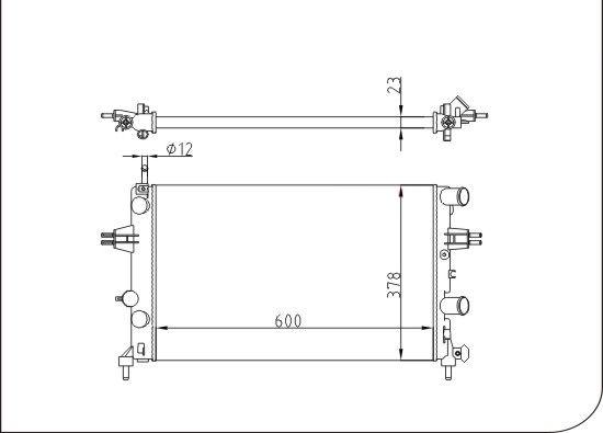 TQ TQ-YMLR286 - Radiator, mühərrikin soyudulması furqanavto.az