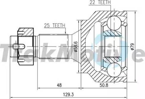 TrakMotive 40-0340 - Birləşmə dəsti, ötürücü val furqanavto.az