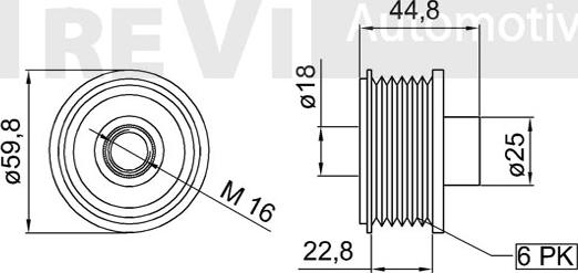 Trevi Automotive AP1093 - Kasnak, alternator, sərbəst dönərli mufta furqanavto.az