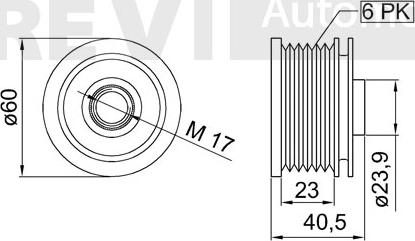 Trevi Automotive AP1199 - Kasnak, alternator, sərbəst dönərli mufta furqanavto.az