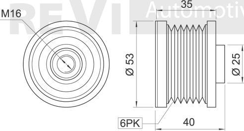 Trevi Automotive AP1181 - Kasnak, alternator, sərbəst dönərli mufta furqanavto.az