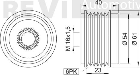 Trevi Automotive AP1171 - Kasnak, alternator, sərbəst dönərli mufta furqanavto.az