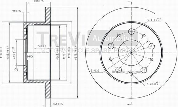 Trevi Automotive BD1040 - Əyləc Diski furqanavto.az