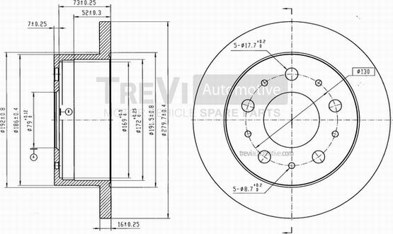 Trevi Automotive BD1042 - Əyləc Diski furqanavto.az