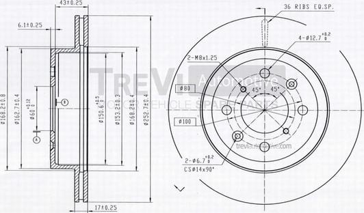 Trevi Automotive BD1199 - Əyləc Diski furqanavto.az