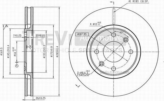 Trevi Automotive BD1197 - Əyləc Diski furqanavto.az