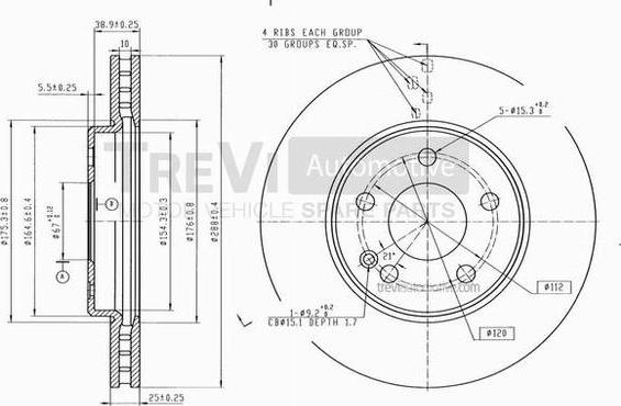 Trevi Automotive BD1149 - Əyləc Diski furqanavto.az