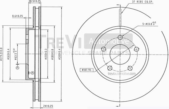 Trevi Automotive BD1147 - Əyləc Diski furqanavto.az