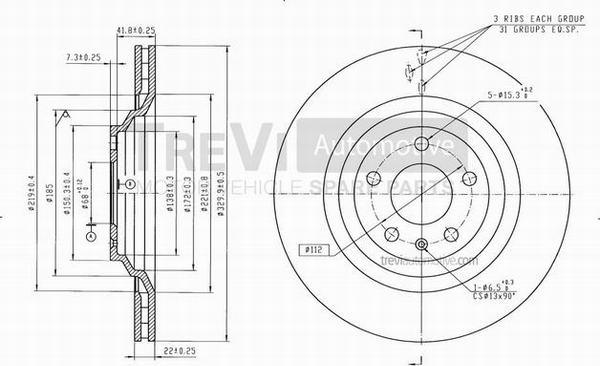 Trevi Automotive BD1153 - Əyləc Diski furqanavto.az