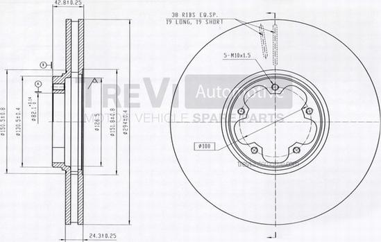 Trevi Automotive BD1152 - Əyləc Diski furqanavto.az