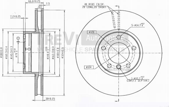 Trevi Automotive BD1161 - Əyləc Diski furqanavto.az