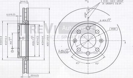 Trevi Automotive BD1105 - Əyləc Diski furqanavto.az