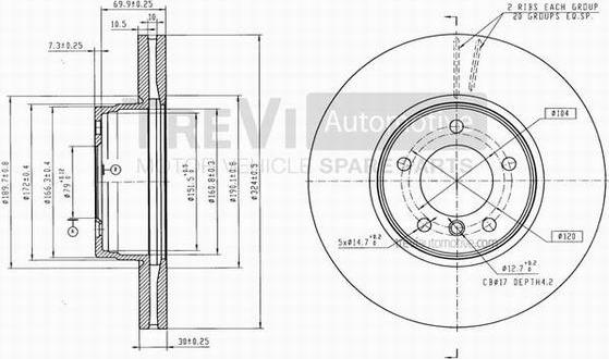 Trevi Automotive BD1173 - Əyləc Diski furqanavto.az