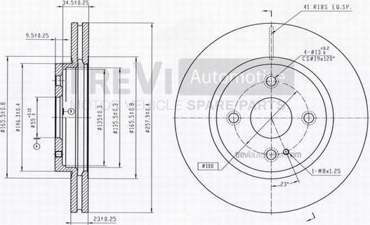 Trevi Automotive BD1245 - Əyləc Diski furqanavto.az