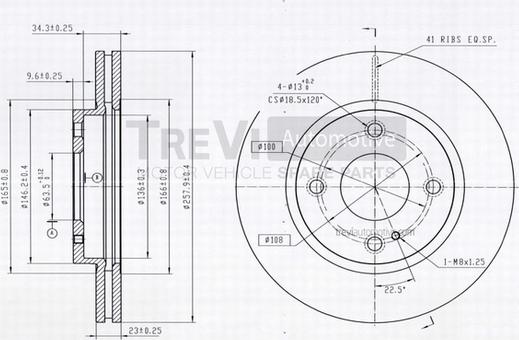 Trevi Automotive BD1246 - Əyləc Diski furqanavto.az