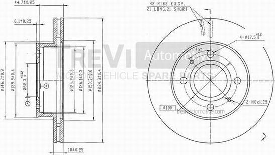 Trevi Automotive BD1202 - Əyləc Diski furqanavto.az