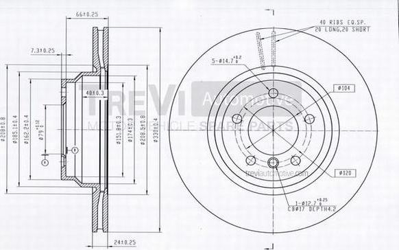 Trevi Automotive BD1217 - Əyləc Diski furqanavto.az