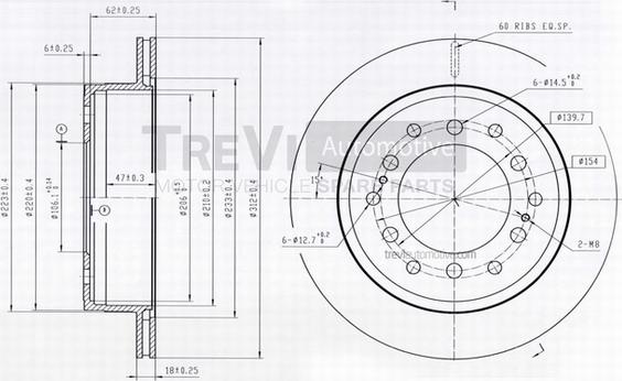 Trevi Automotive BD1220 - Əyləc Diski furqanavto.az