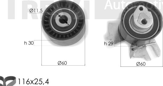 Trevi Automotive KD1460 - Vaxt kəməri dəsti furqanavto.az