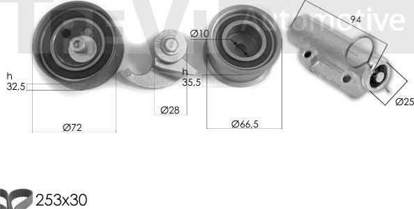 Trevi Automotive KD1463 - Vaxt kəməri dəsti furqanavto.az