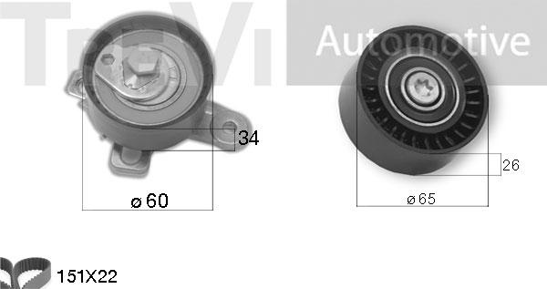 Trevi Automotive KD1419 - Vaxt kəməri dəsti furqanavto.az