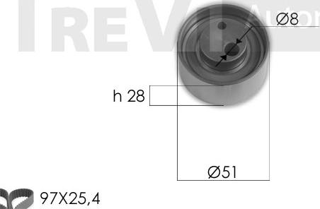 Trevi Automotive KD1413 - Vaxt kəməri dəsti furqanavto.az