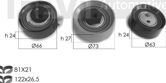 Trevi Automotive KD1417 - Vaxt kəməri dəsti furqanavto.az