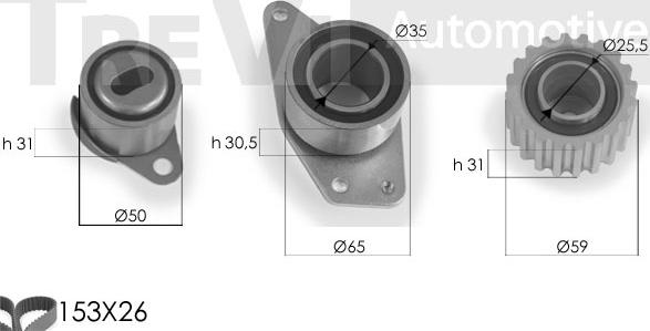 Trevi Automotive KD1094 - Vaxt kəməri dəsti furqanavto.az