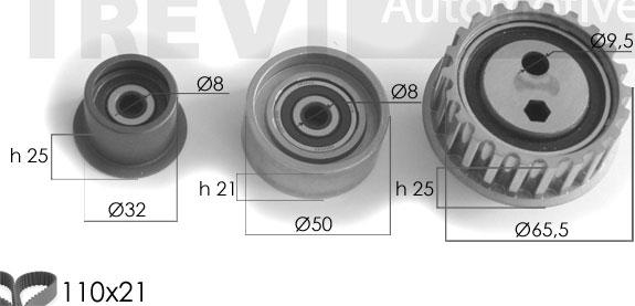 Trevi Automotive KD1054 - Vaxt kəməri dəsti furqanavto.az