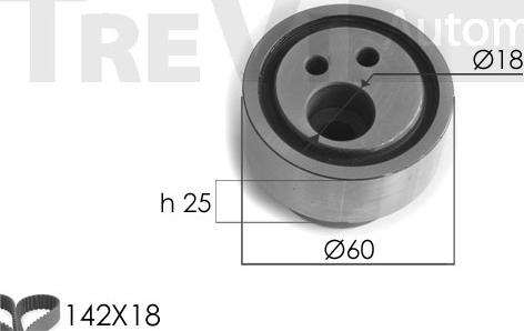 Trevi Automotive KD1064 - Vaxt kəməri dəsti furqanavto.az