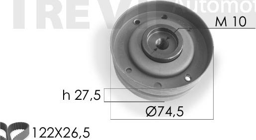 Trevi Automotive KD1061 - Vaxt kəməri dəsti furqanavto.az