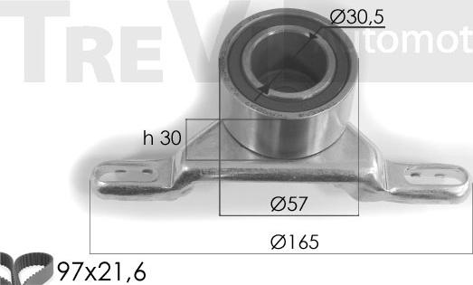 Trevi Automotive KD1068 - Vaxt kəməri dəsti furqanavto.az