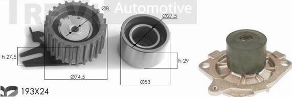 Trevi Automotive KD1004HP - Su Pompası və Vaxt Kəməri Dəsti furqanavto.az