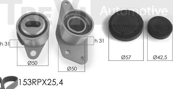 Trevi Automotive KD1014 - Vaxt kəməri dəsti furqanavto.az