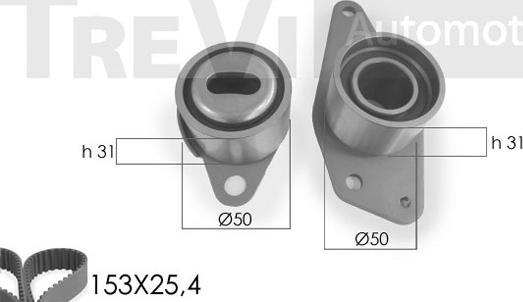 Trevi Automotive KD1010 - Vaxt kəməri dəsti furqanavto.az