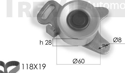 Trevi Automotive KD1039 - Vaxt kəməri dəsti furqanavto.az