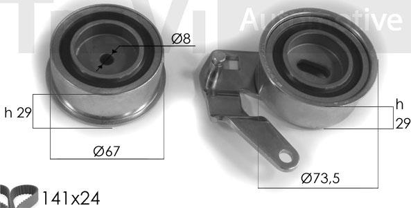 Trevi Automotive KD1072 - Vaxt kəməri dəsti furqanavto.az