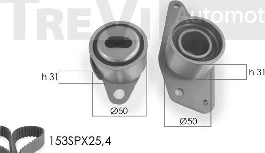 Trevi Automotive KD1198 - Vaxt kəməri dəsti furqanavto.az