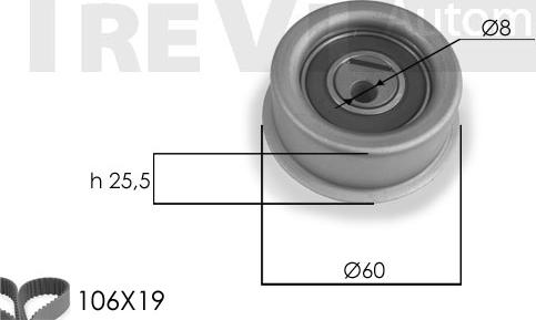 Trevi Automotive KD1144 - Vaxt kəməri dəsti furqanavto.az